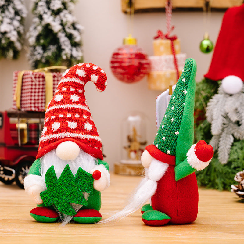 Wholesale Christmas Cactus Gnome Ornaments Christmas Tree Faceless Doll